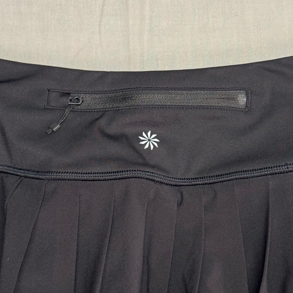 Athleta Elevate Skort Black Pleated Tennis Golf Running Skirt XS - Picture 4 of 6